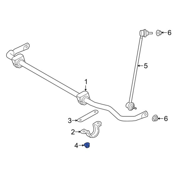 Suspension Stabilizer Bar Bracket Nut