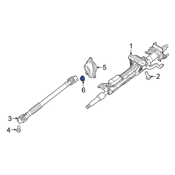 Steering Coupling Boot Nut