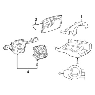Toyota OE - Steering Column - Shroud, Switches & Levers