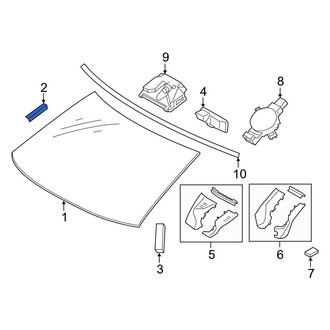 Toyota OE - Back Glass Spacer