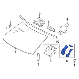 Toyota OE - Front Interior Rear View Mirror Cover