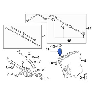 Toyota OE - Front Washer Fluid Reservoir Filler Pipe
