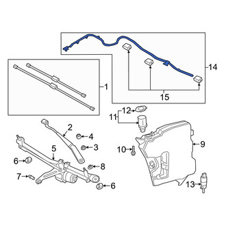 Toyota OE - Front Windshield Washer Hose