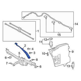 Toyota OE - Left Wiper Arm