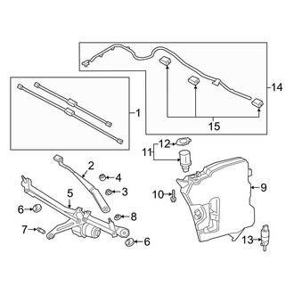 Toyota OE - Windshield - Wiper Components (Base / Launch Edition / Premium)