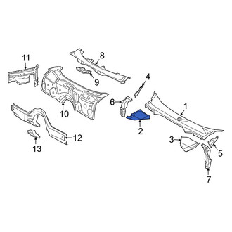 Toyota OE - Right Cowl Grille Panel