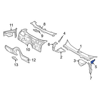 Toyota OE - Right Cowl Water Deflector