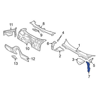Toyota OE - Left Cowl Panel Drain Hose