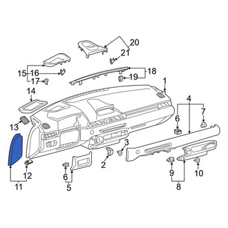 Toyota OE - Left Instrument Panel Side Cover
