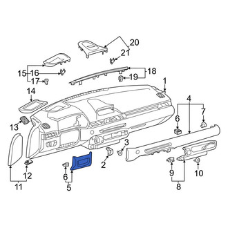 Toyota OE - Left Instrument Panel Molding