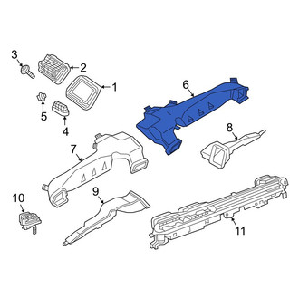 Toyota OE - Right Upper Instrument Panel Air Duct