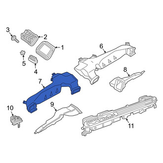 Toyota OE - Left Upper Instrument Panel Air Duct