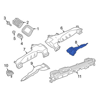 Toyota OE - Right Lower Instrument Panel Air Duct