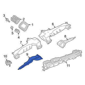 Toyota OE - Left Lower Instrument Panel Air Duct