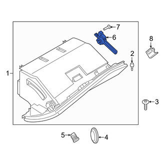 Toyota OE - Front Glove Box Support