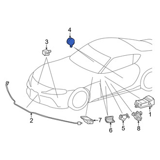 Toyota OE - Rear Air Bag Impact Sensor