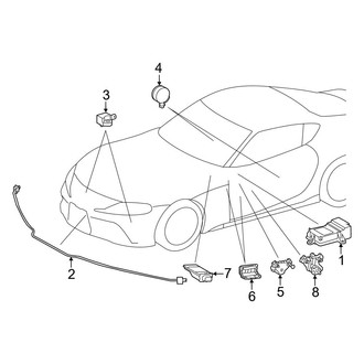Toyota OE - Restraint Systems - Air Bag Components (Modules and Sensors)