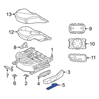 Toyota OE - Front Right Seat Track Cover