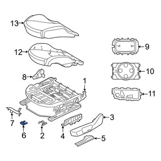 Toyota OE - Left Seat Track Cap