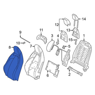 Toyota OE - Front Left Seat Back Cushion Cover