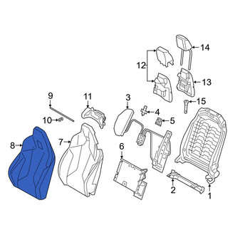 Toyota OE - Front Left Seat Back Cushion Cover