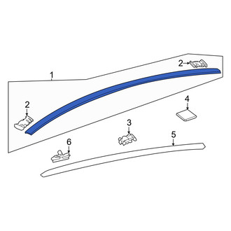 Toyota OE - Left Roof Molding