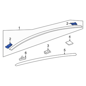 Toyota OE - Roof Molding Bracket