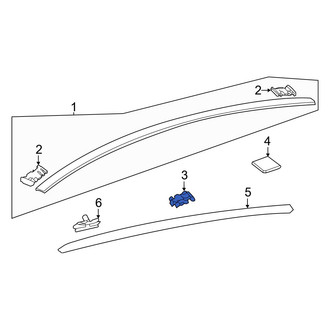 Toyota OE - Roof Molding Clip