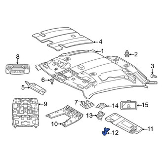Toyota OE - Sun Visor Holder Cap