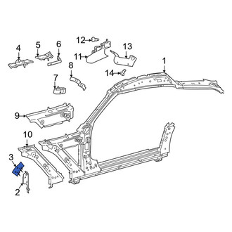 Toyota OE - Center Body A-Pillar Bracket