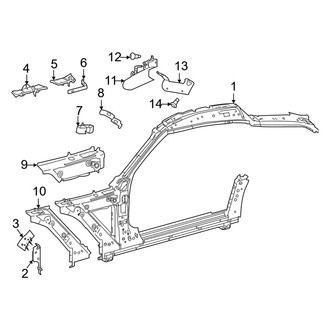 Toyota OE - Pillars, Rocker & Floor - Uniside (Inner Front)