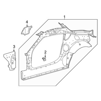 Toyota OE - Pillars, Rocker & Floor - Uniside (Inner Rear)