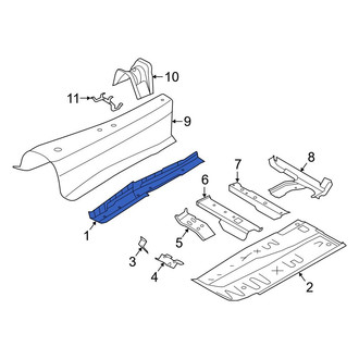 Toyota OE - Right Floor Pan Reinforcement