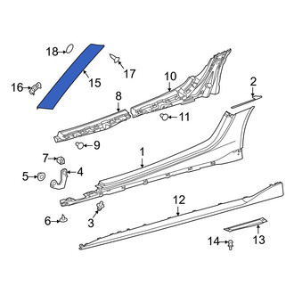 Toyota OE - Left Outer Body A-Pillar Trim Panel