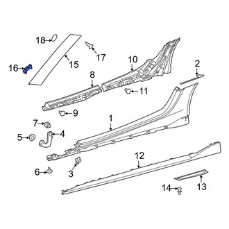 Toyota OE - Body A-Pillar Trim Panel Clip