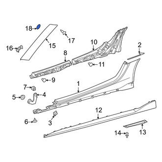 Toyota OE - Body A-Pillar Trim Panel Cap