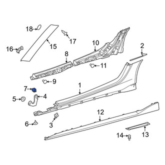 Toyota OE - Trunk Trim Panel Clip