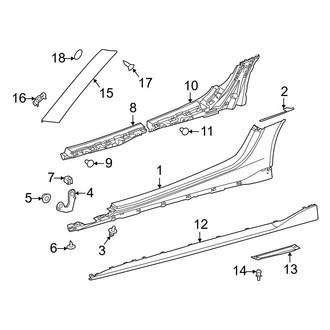 Toyota OE - Pillars, Rocker & Floor - Exterior Trim