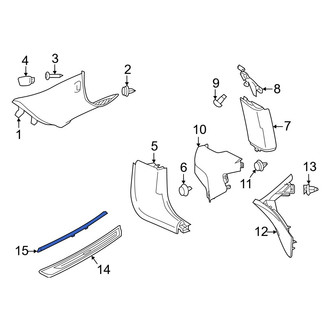 Toyota OE - Left Door Trim Sill Plate Insert