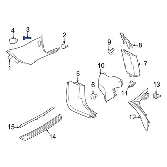 Toyota OE - Body A-Pillar Trim Panel Screw