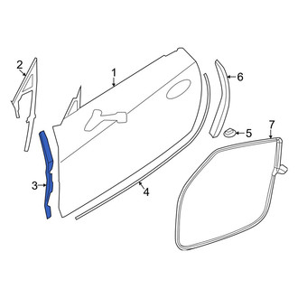 Toyota OE - Front Left Upper Door Seal