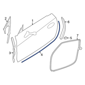 Toyota OE - Front Left Lower Door Seal