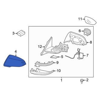 Toyota OE - Front Left Upper Door Mirror Cover