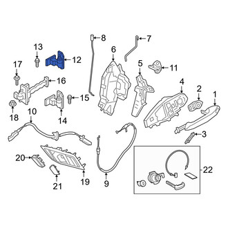 Toyota OE - Front Left Upper Door Hinge