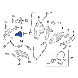 Toyota OE - Front Left Lower Door Hinge
