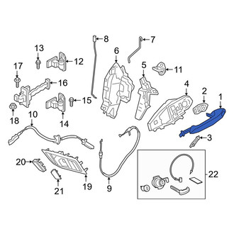 Toyota OE - Front Left Outer Exterior Door Handle