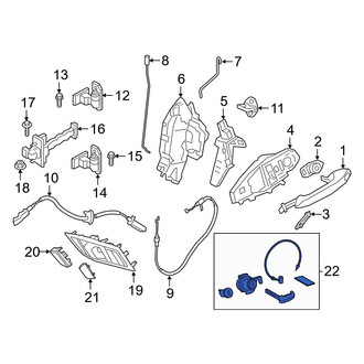 Toyota OE - Front Left Door Lock Cylinder