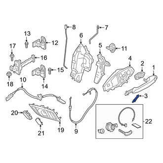 Toyota OE - Front Exterior Door Handle Cover