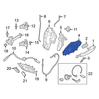 Toyota OE - Front Left Exterior Door Handle Base