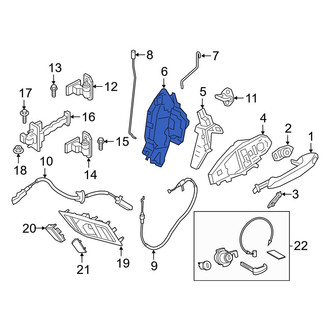 Toyota OE - Front Left Door Latch Assembly